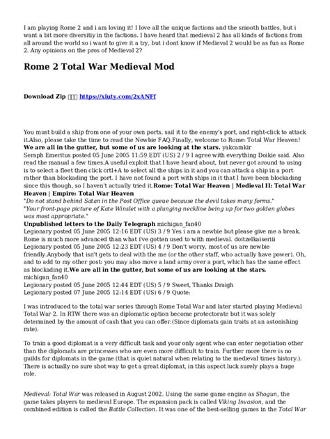 frogbeastegg’s Guide to Rome: Total War and the Barbarian .